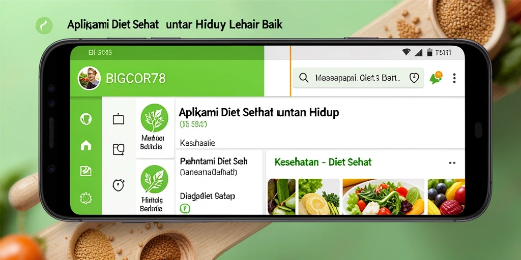 Tampilan antarmuka aplikasi BIGCOR78 yang menarik dan fungsional.