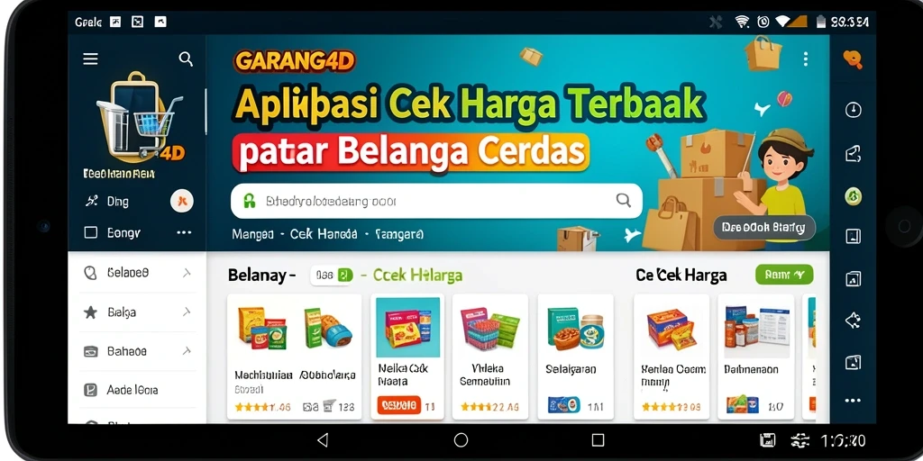 Antarmuka pengguna GARANG4D untuk cek harga yang informatif.