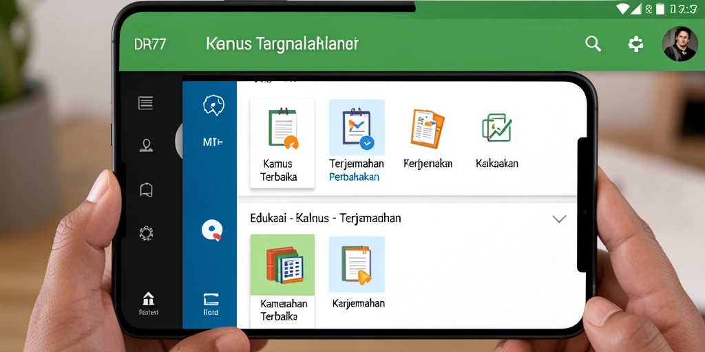 Tampilan antarmuka pengguna IDR77 yang intuitif dan mudah digunakan.