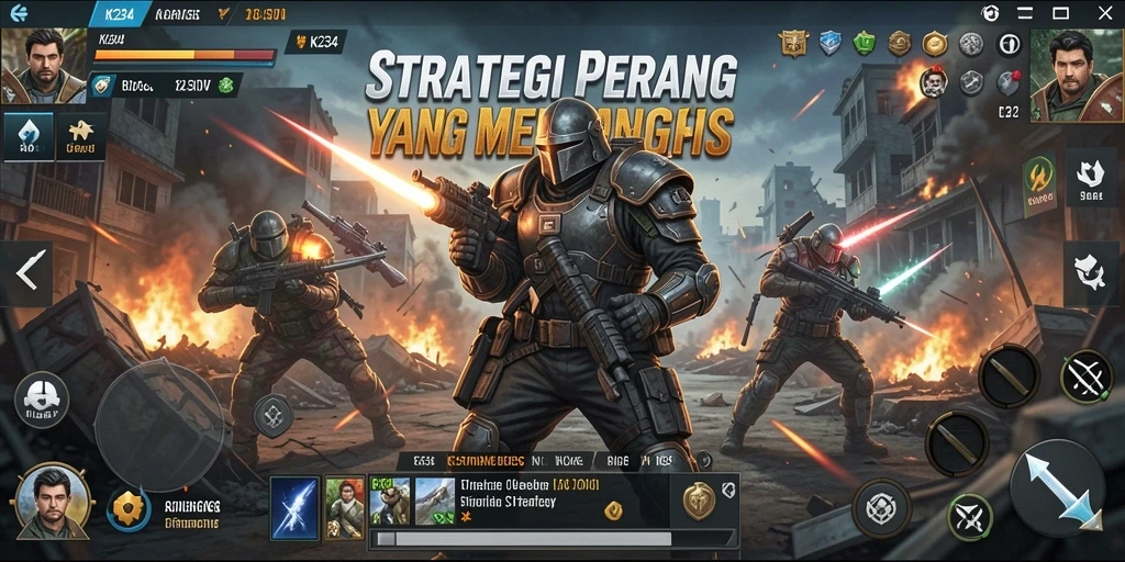 Tampilan antarmuka strategi K234 yang intuitif dan menarik.