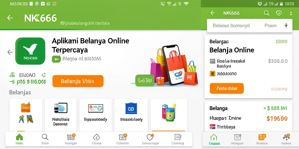 Tampilan aplikasi NK666 untuk Belanja Online yang mudah digunakan.