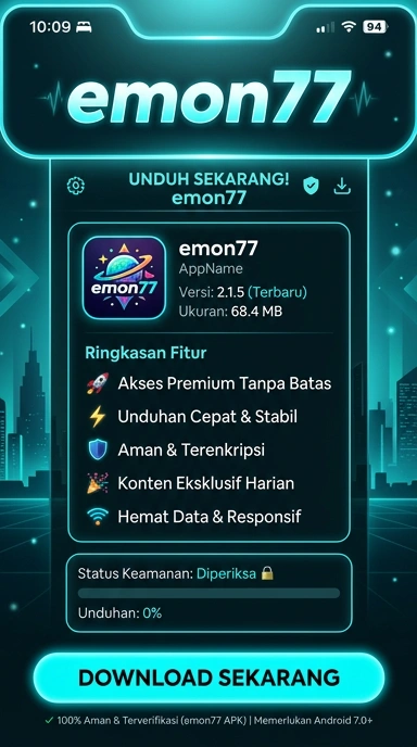 Tampilan halaman APK emon77